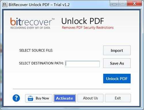 BitRecover Unlock PDF(PDF解锁工具)