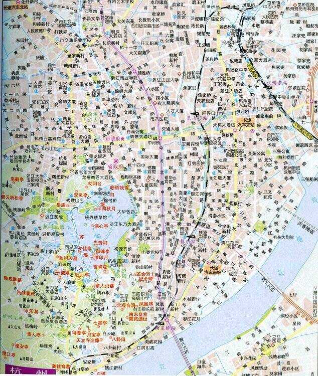 杭州市旅游地图高清版